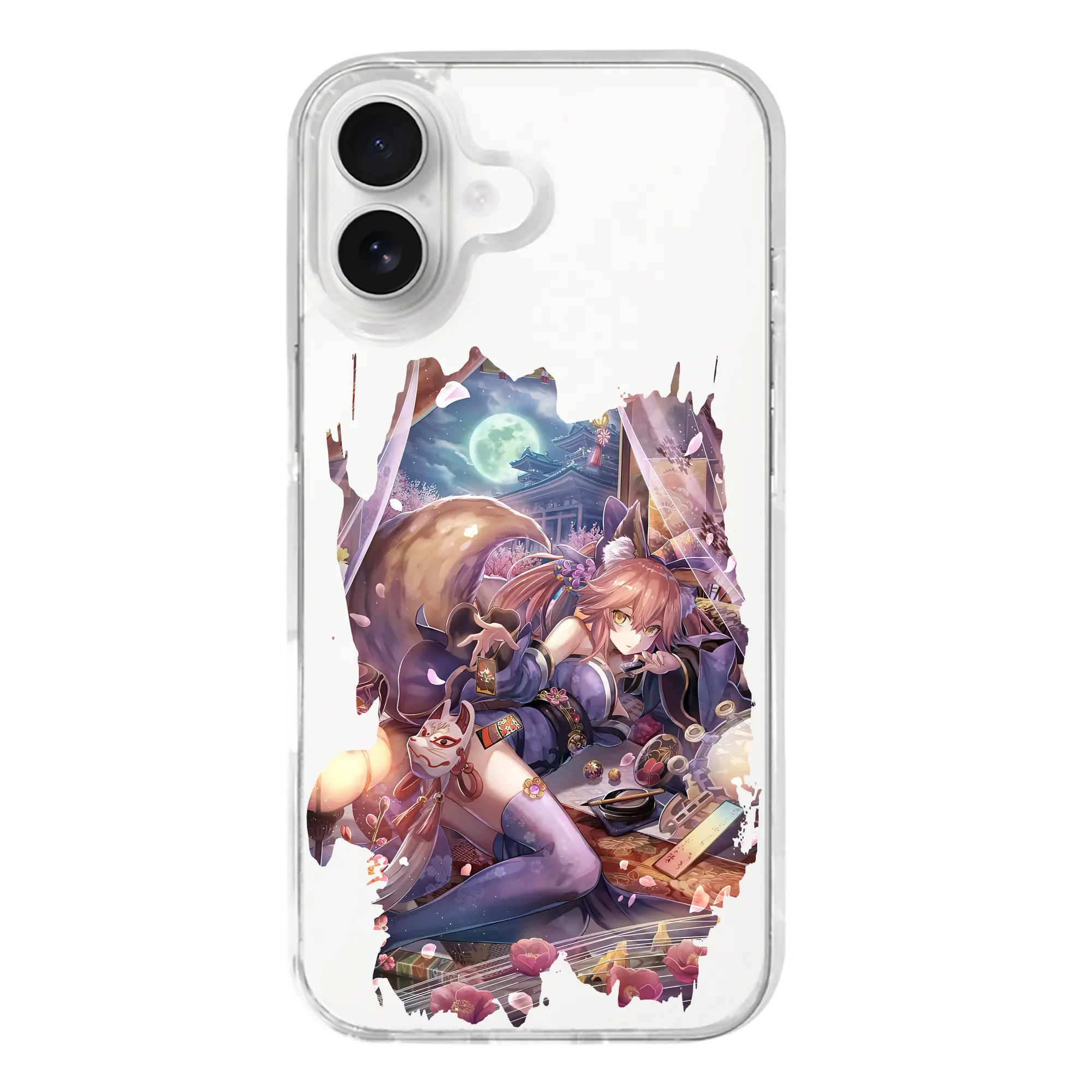 FGO グッズ,玉藻の前 - iPhone 17シリーズ 透明スマホケース – 薄型・耐衝撃・精密フィット保護カバー